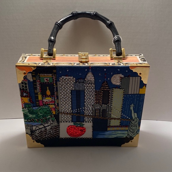 Bags Cigar Box Purse New York City With Gold Hardware And Latch Handmade Poshmark